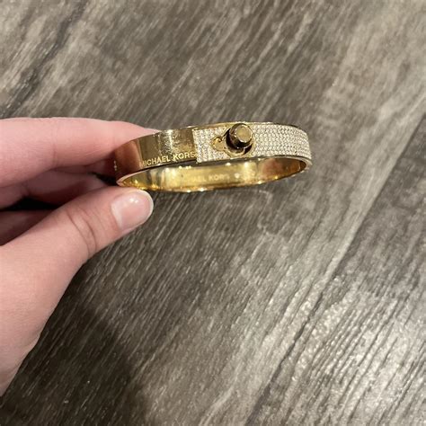 depop.com michael kors bangle|Michael Kors gold bangle bracelet .